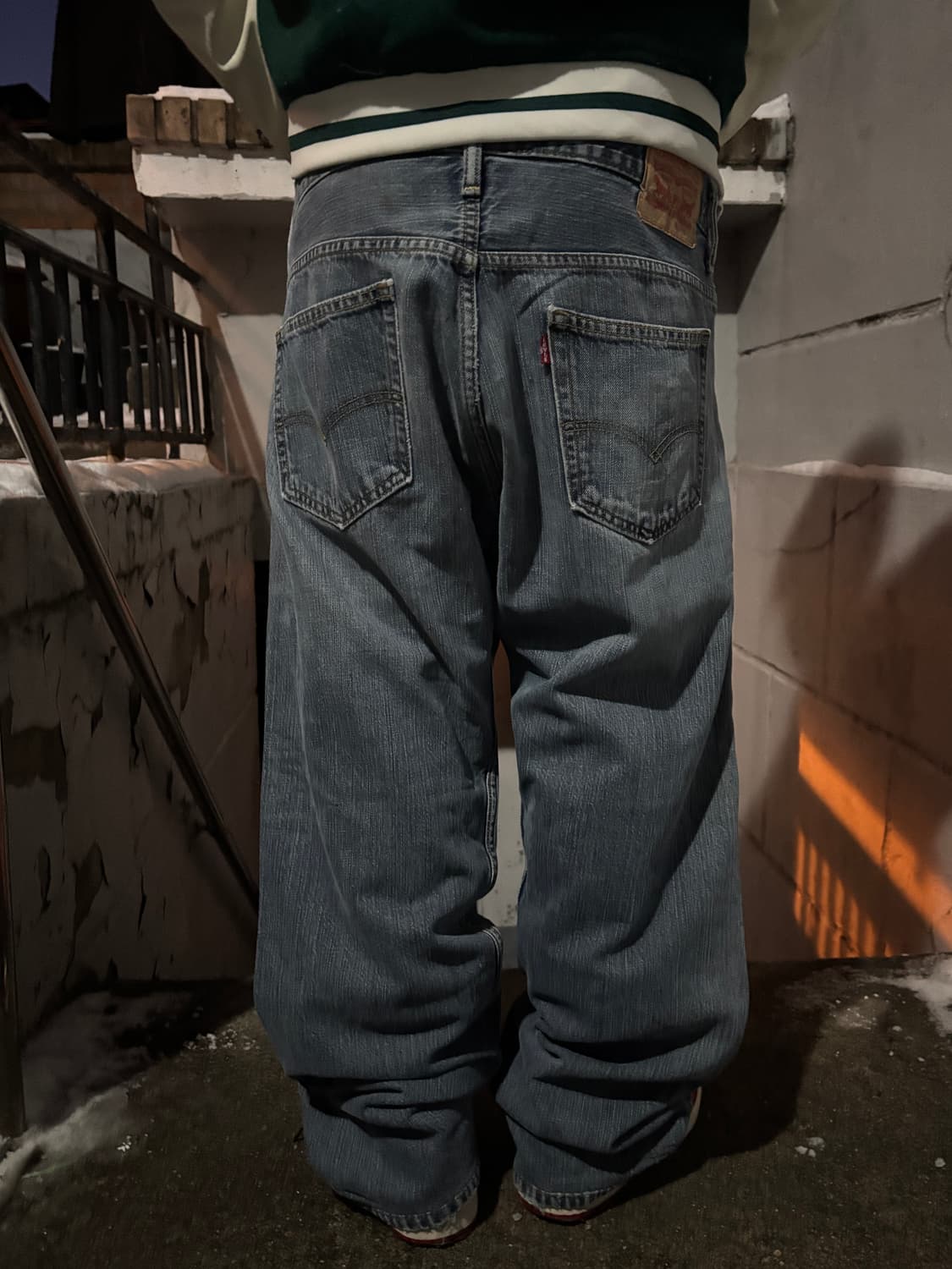 리바이스 569 워싱 데님와이드팬츠 상품이미지2