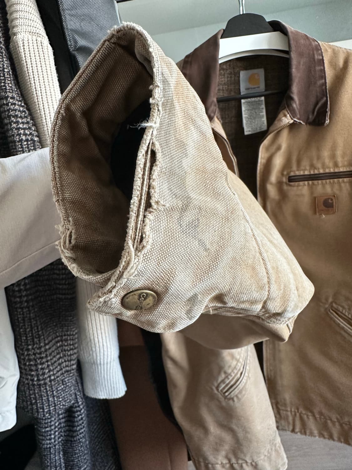 Vintage Carhartt Tan Detroit J97 CML 상품이미지6