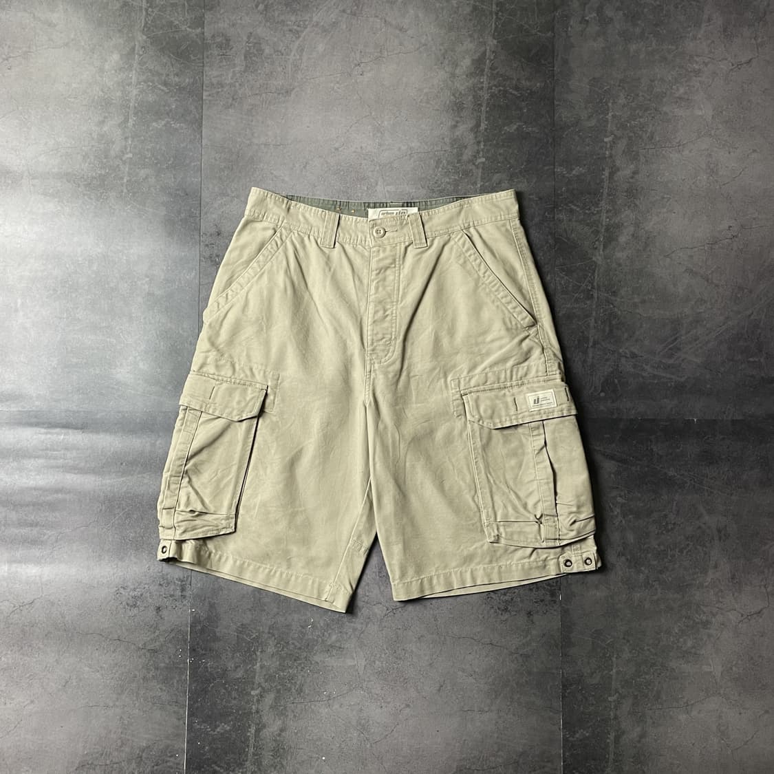 URBAN UP 빈티지 베이지 코튼 카고 하프 팬츠 A00704 상품이미지1