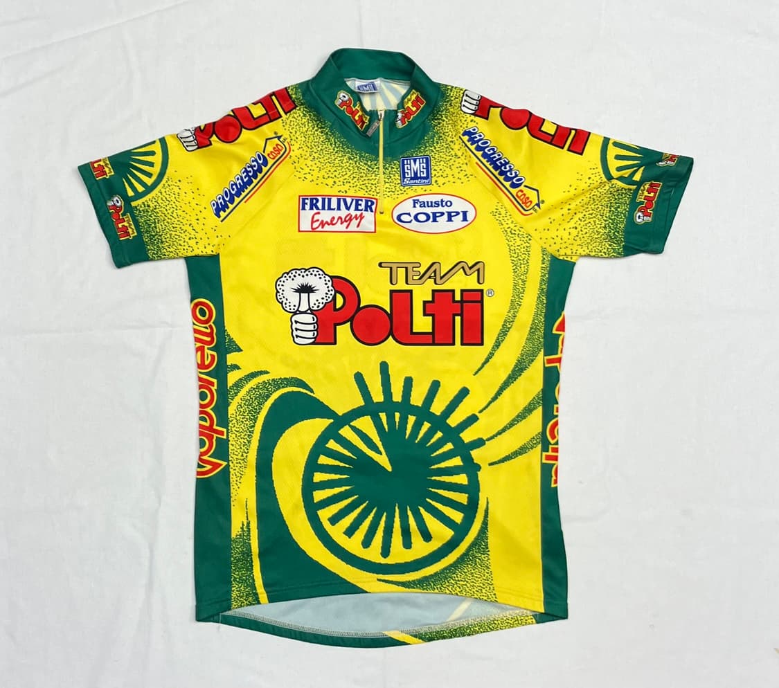 90s 빈티지 Politi 사이클링 반팔 져지 상품이미지1