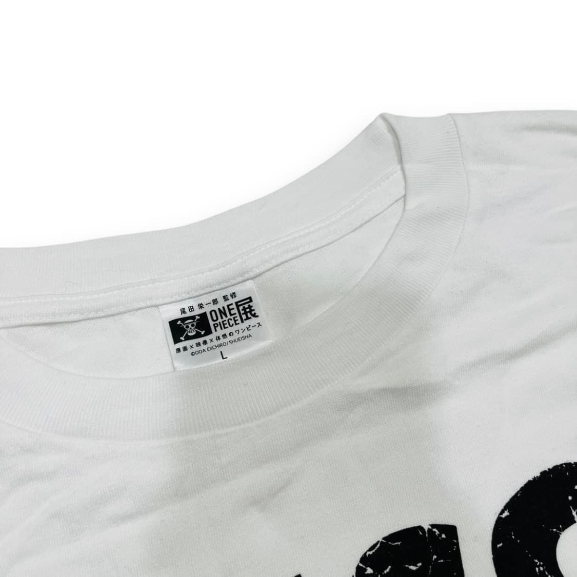 원피스 몽키 D 루피 해적단 프린트 화이트 티셔츠 상품이미지4