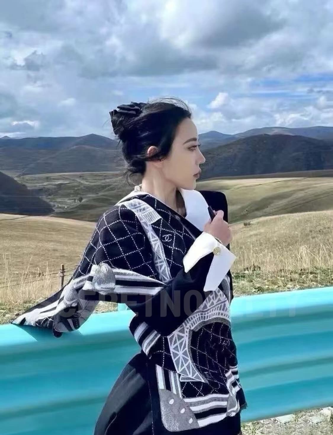 샤넬VIP에펠탑 캐시미어머플러, 기프트 숄 선물세트 풀박스 상품이미지4