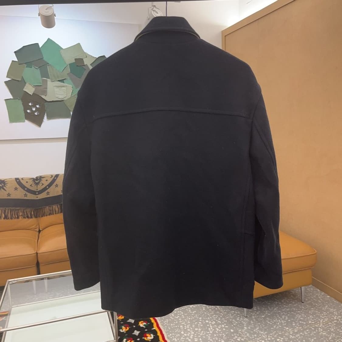 엘무드 모던룩 포켓 하프 울 코트 44 C07047 상품이미지4