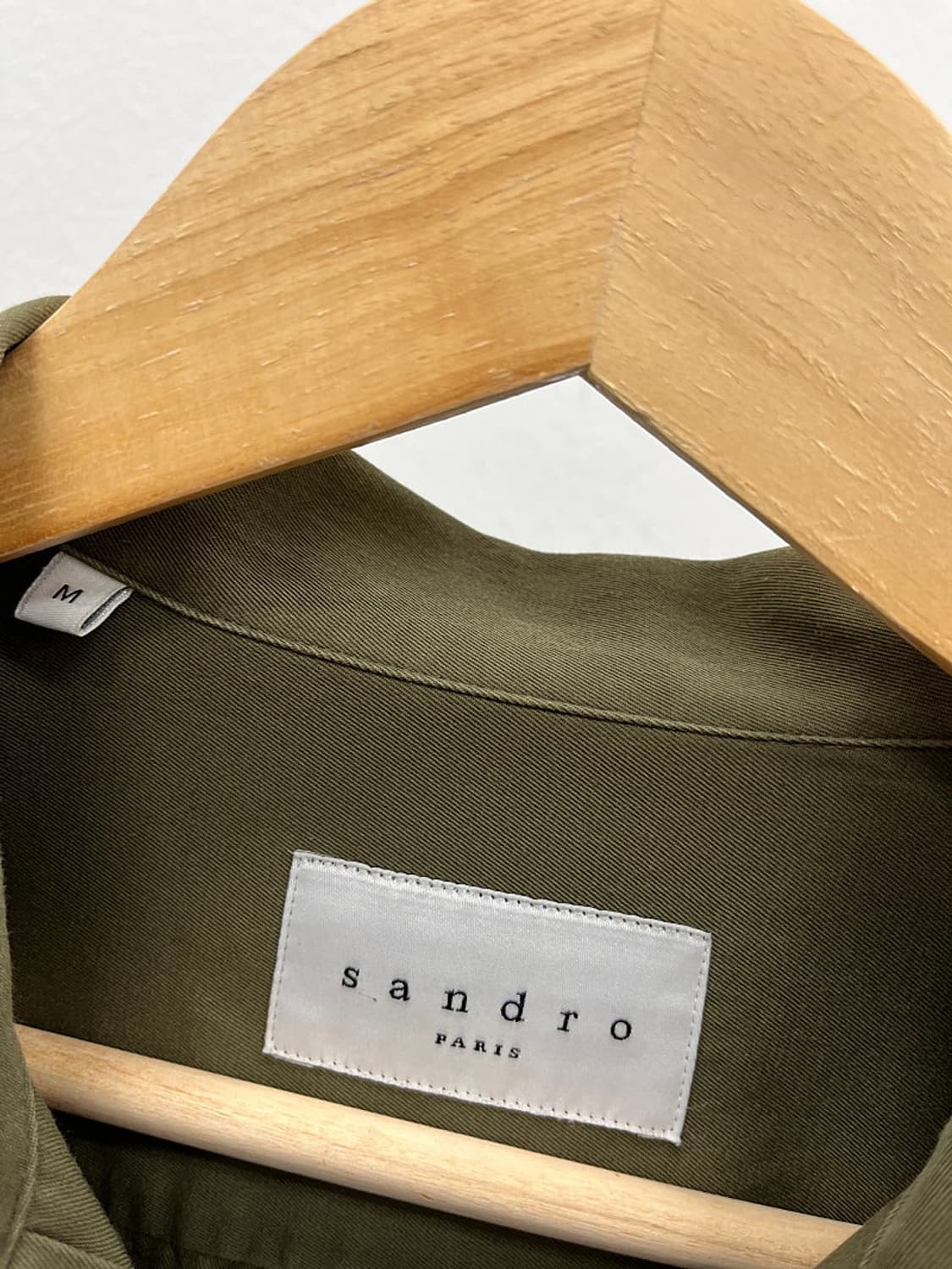 95-100) 산드로 카키 견장셔츠 상품이미지6