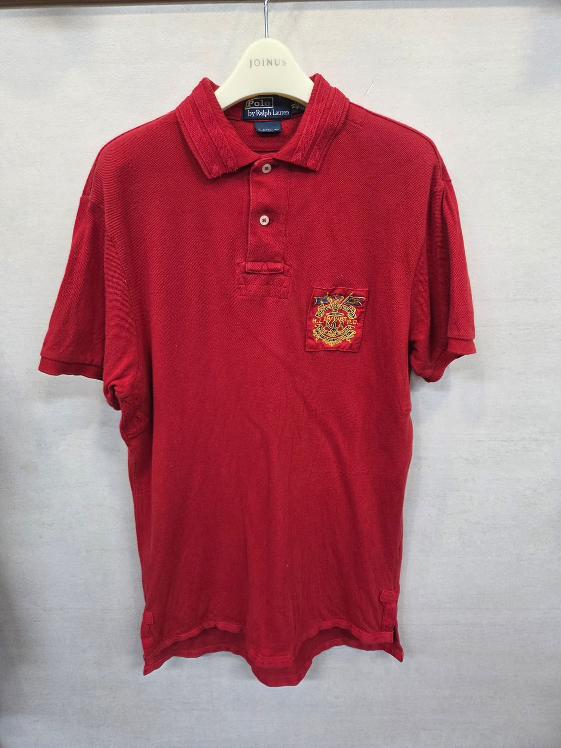 폴로랄프로렌 올드스쿨 빈티지 1967 로고 럭비 카라반팔 m 상품이미지1