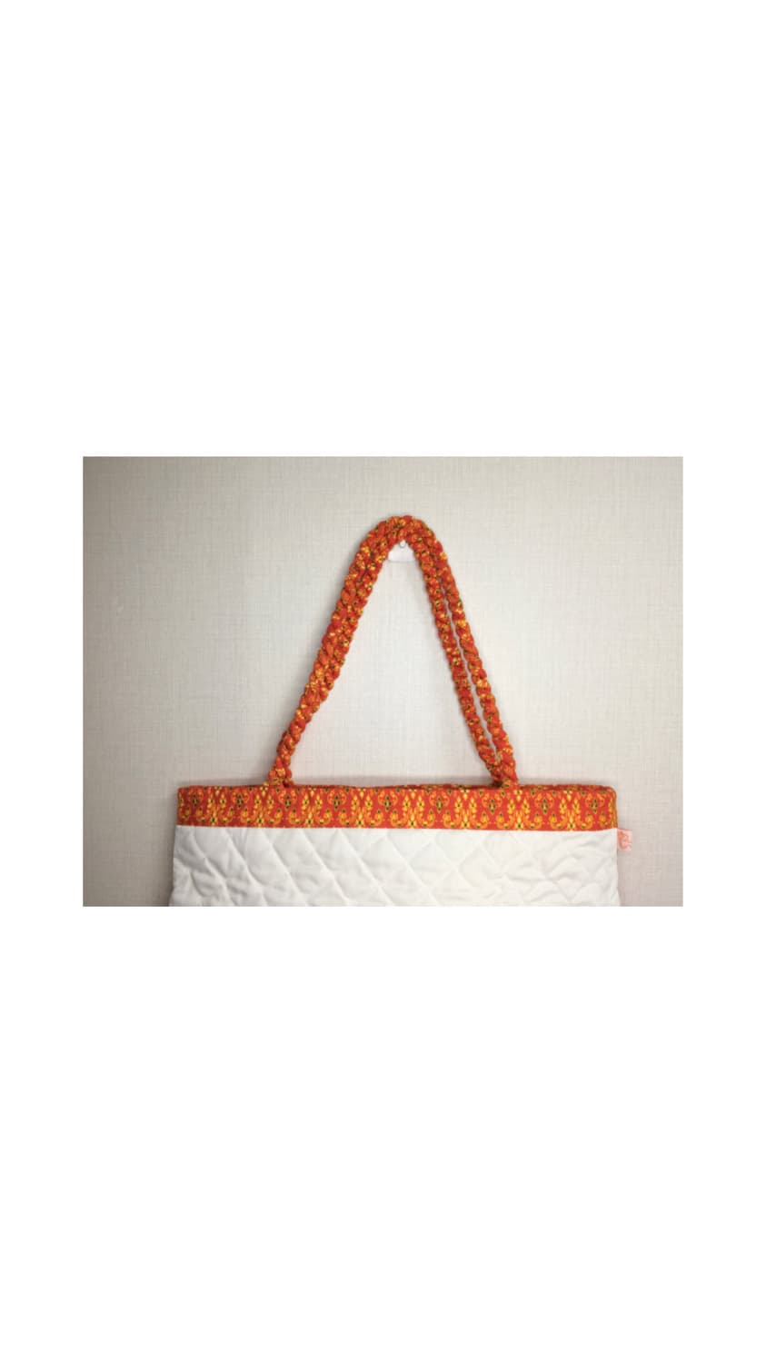 빈티지 오렌지 코끼리 퀼팅 숄더백 상품이미지3
