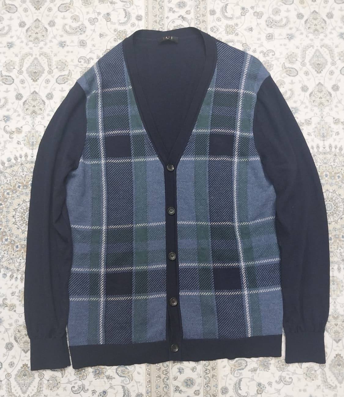 닥스 울 체크 가디건 110 상품이미지1