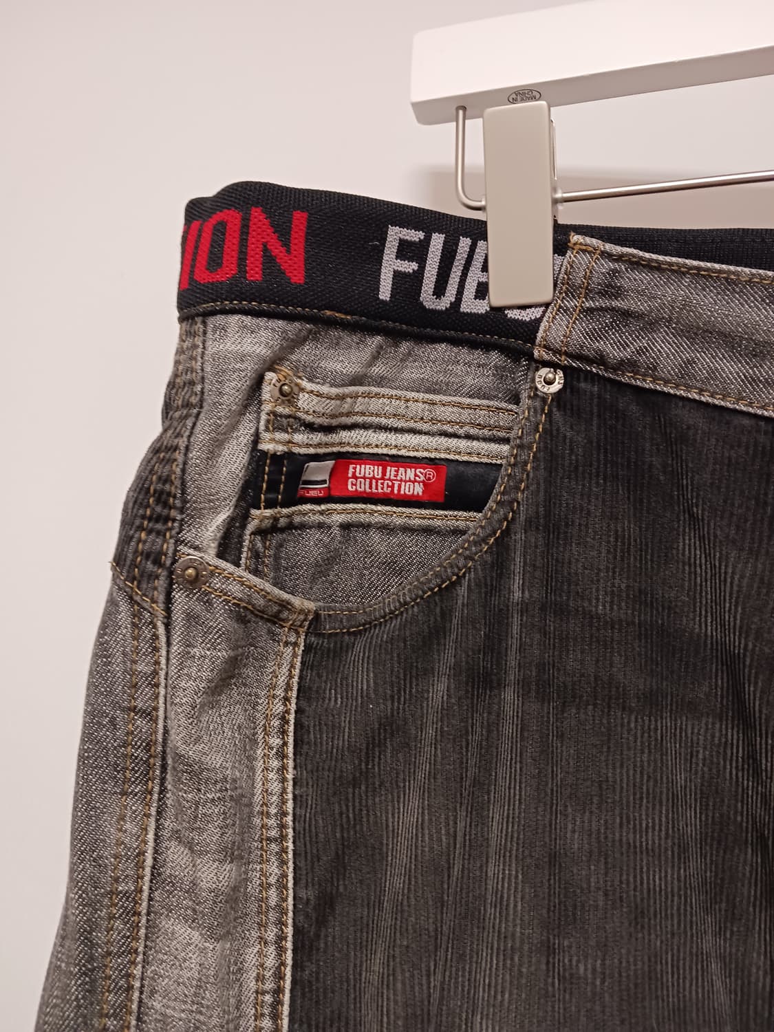 Fubu 뒷밴딩 데님 조거팬츠 상품이미지3