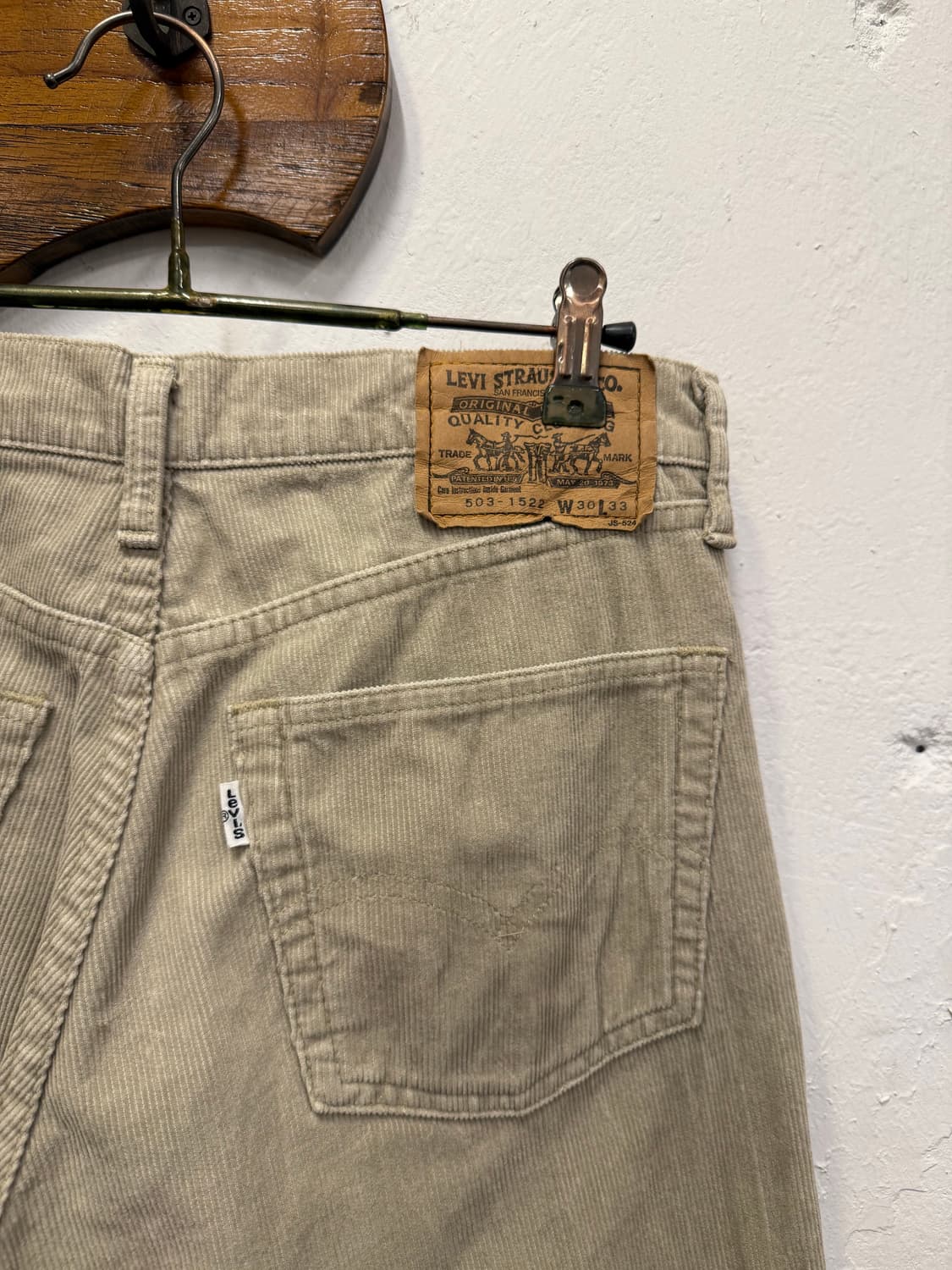 29inch) 90s Japan Levi’s 리바이스 503 Cordur 상품이미지3