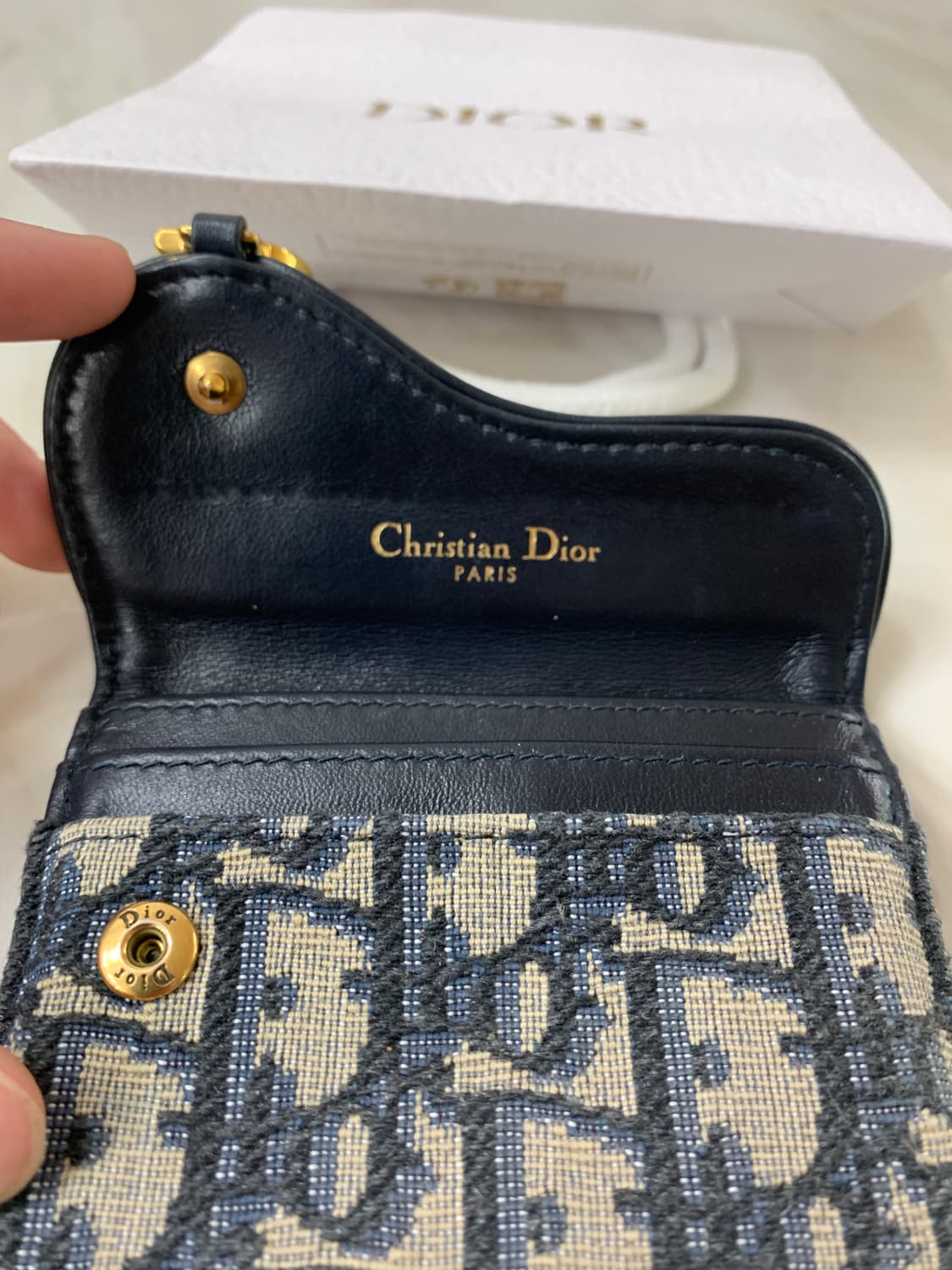 디올 새들 카드지갑 S급 상품이미지2