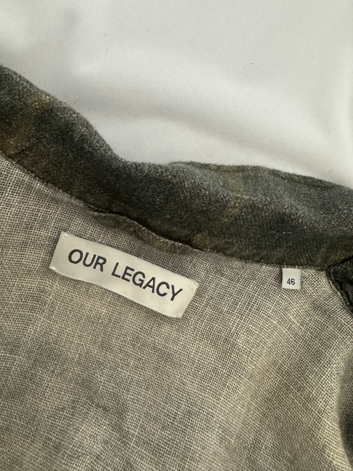 해린,마크 OUR LEGACY Mirage Wax Check shirt 상품이미지5