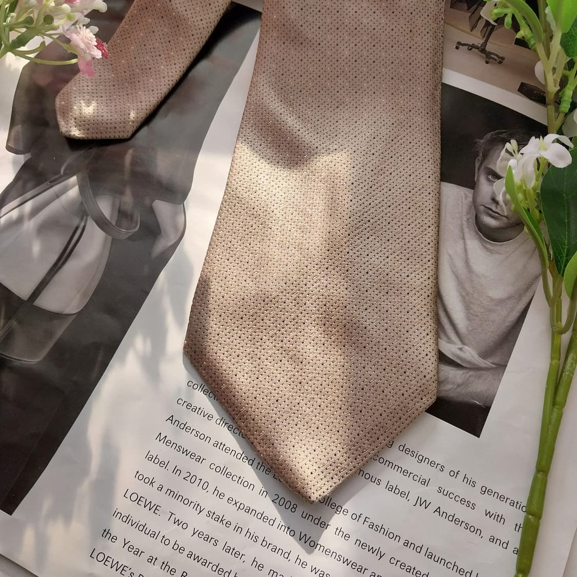 캘빈클라인 실크 마이크로 패턴 넥타이 9.8cm A등급 K1548
 상품이미지4