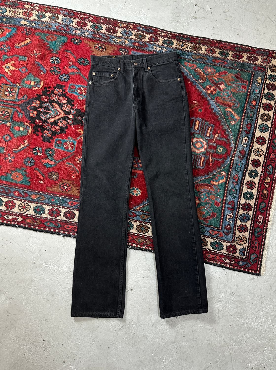 90's USA Made 빈티지 리바이스 517 블랙 부츠컷 상품이미지1