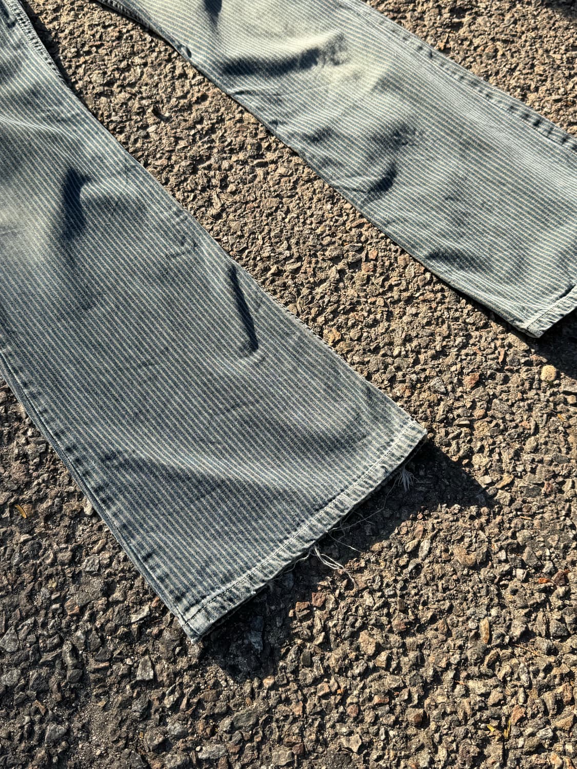 Hickory Stripe Boot-cut Denim Pants 상품이미지5