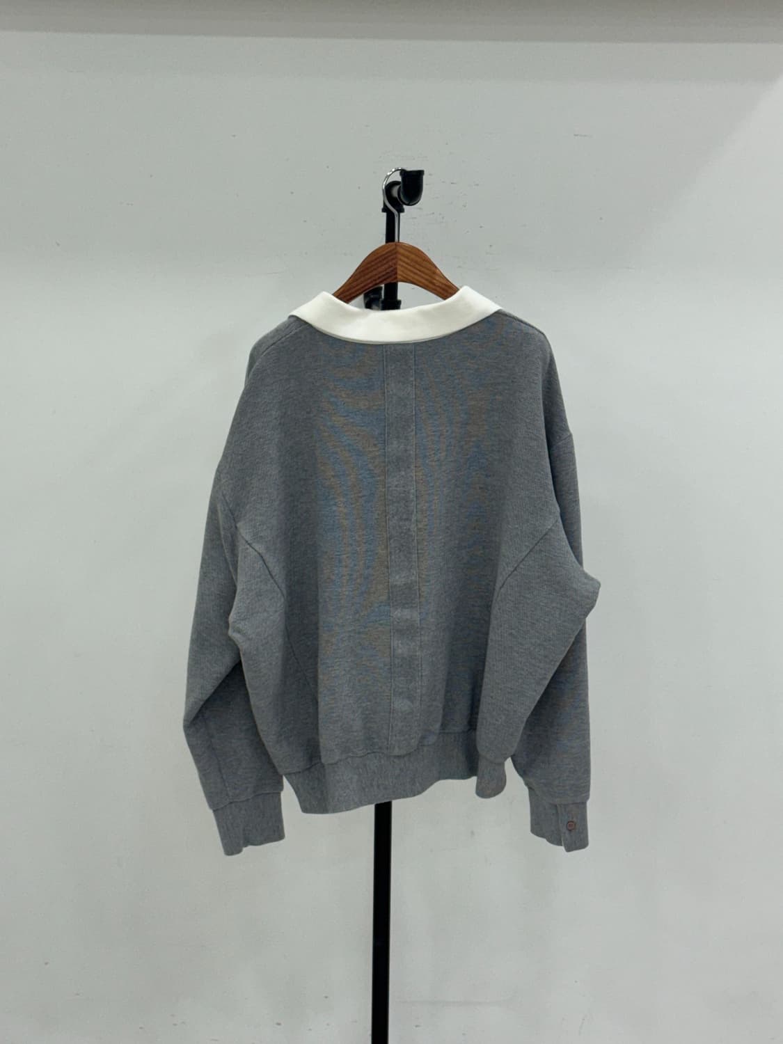 시스템 옴므 오픈 카라 니트 상품이미지6