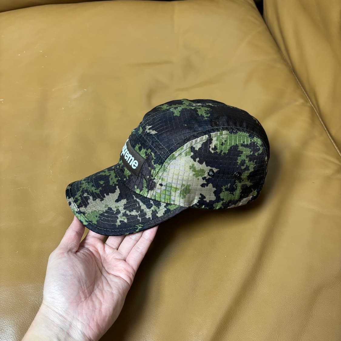 슈프림 캠프캡 모자 박스로고 립스탑 카모 상품이미지4