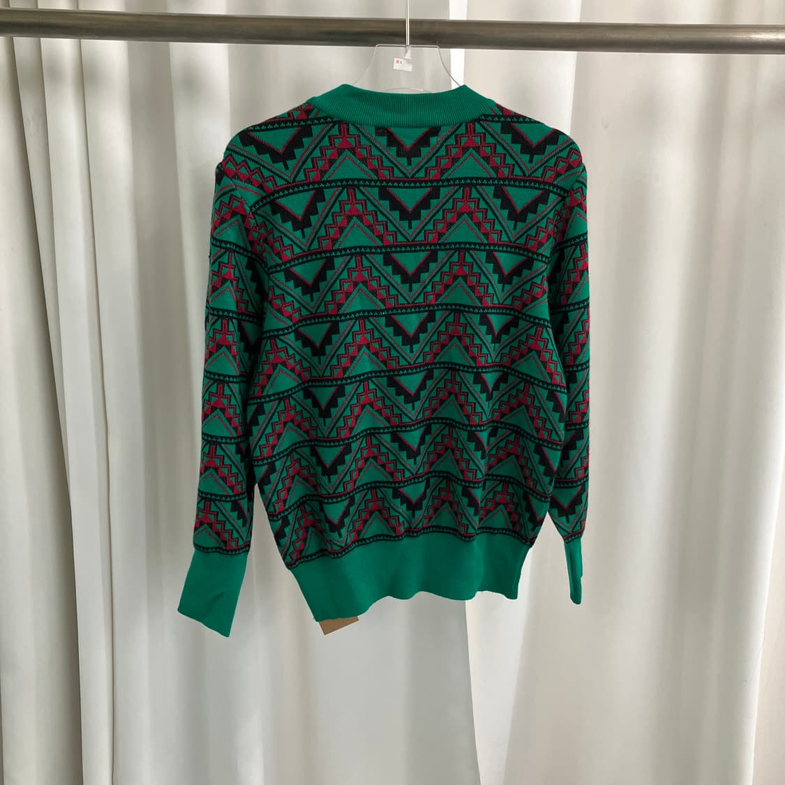 YSL 입생로랑 에스닉 패턴 울 니트 스웨터 M 상품이미지2