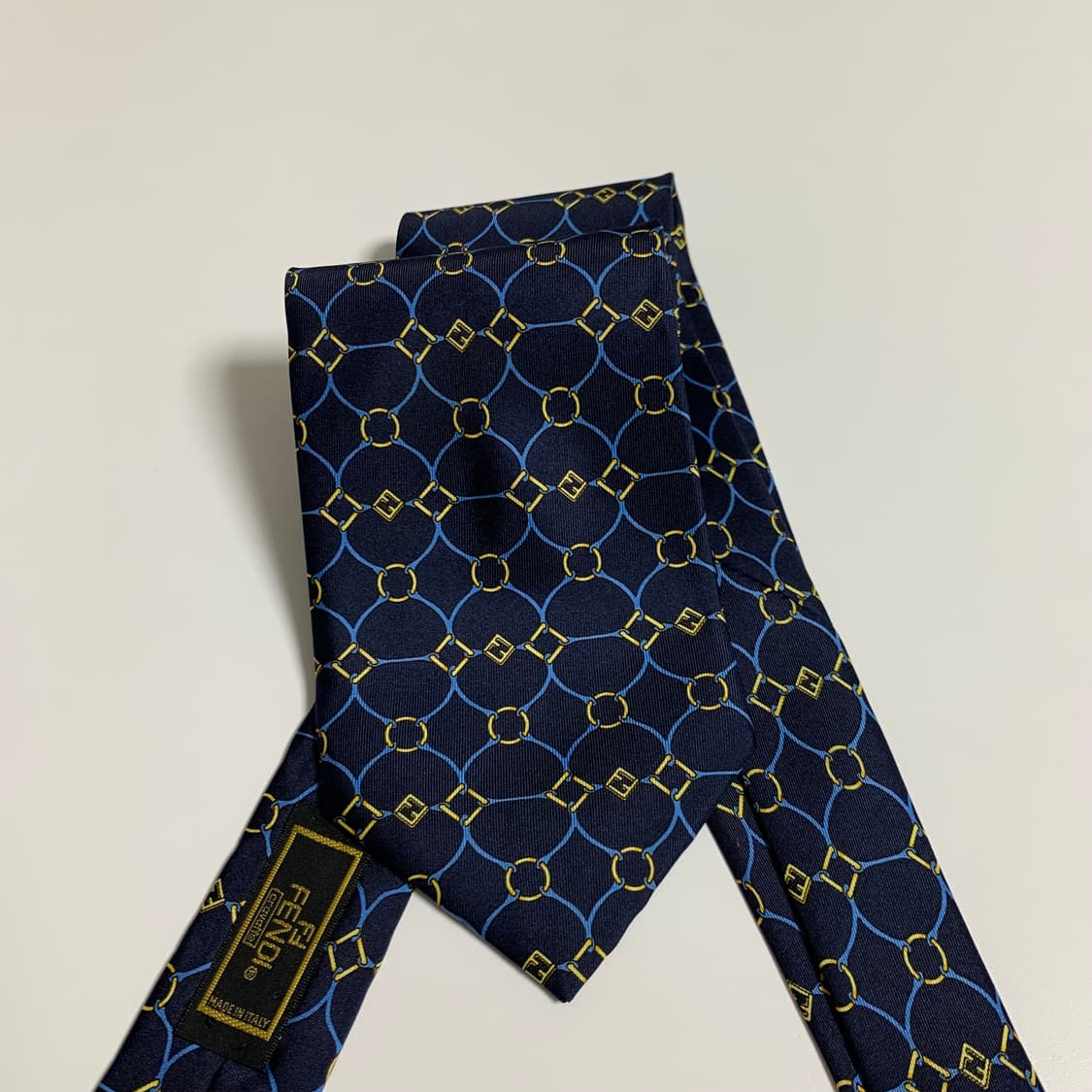 펜디(FENDI) FF모노그램 기하학적패턴 새상품급 명품넥타이 S등급 상품이미지3