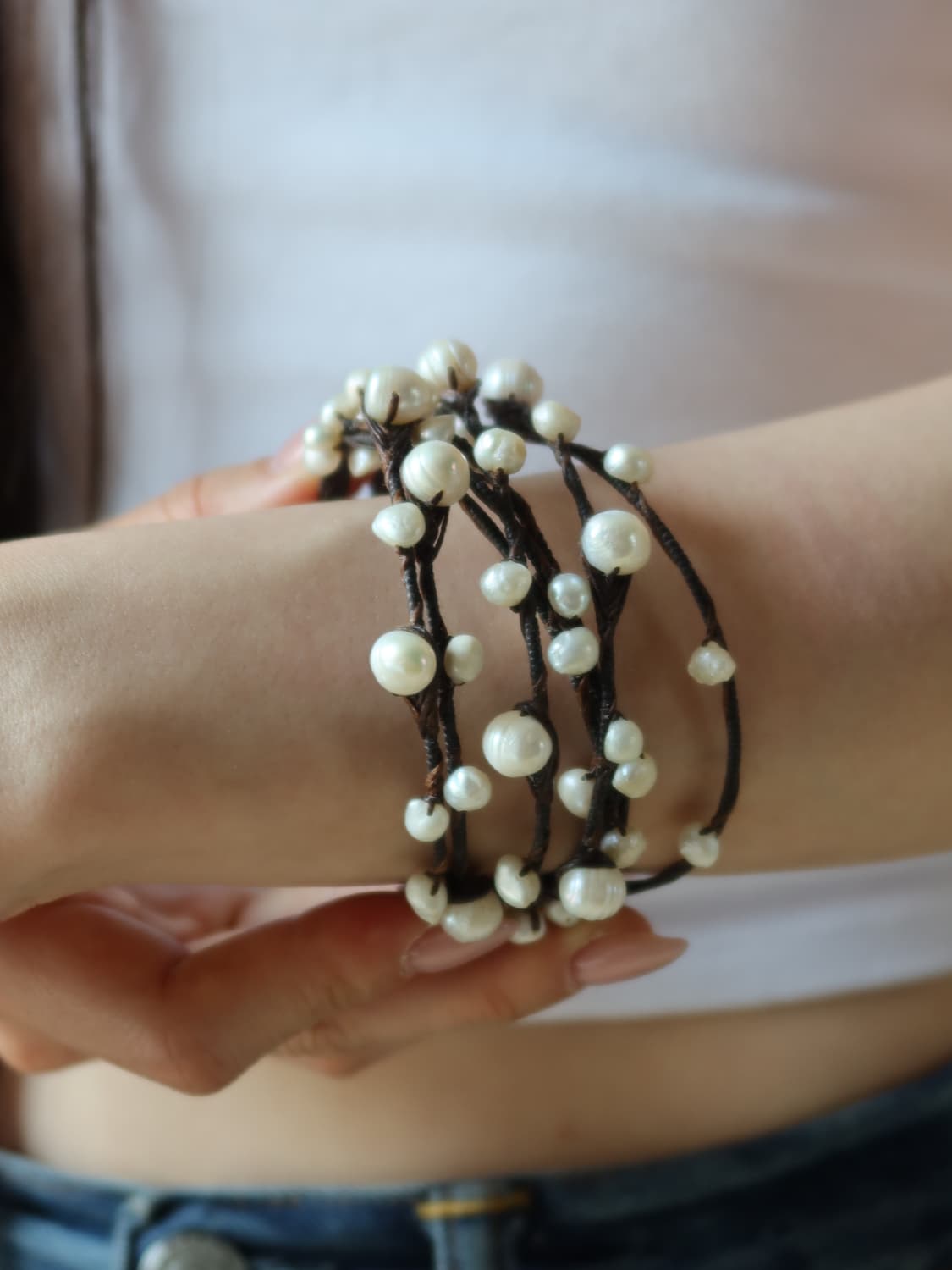 layered pearl bracelet 상품이미지1