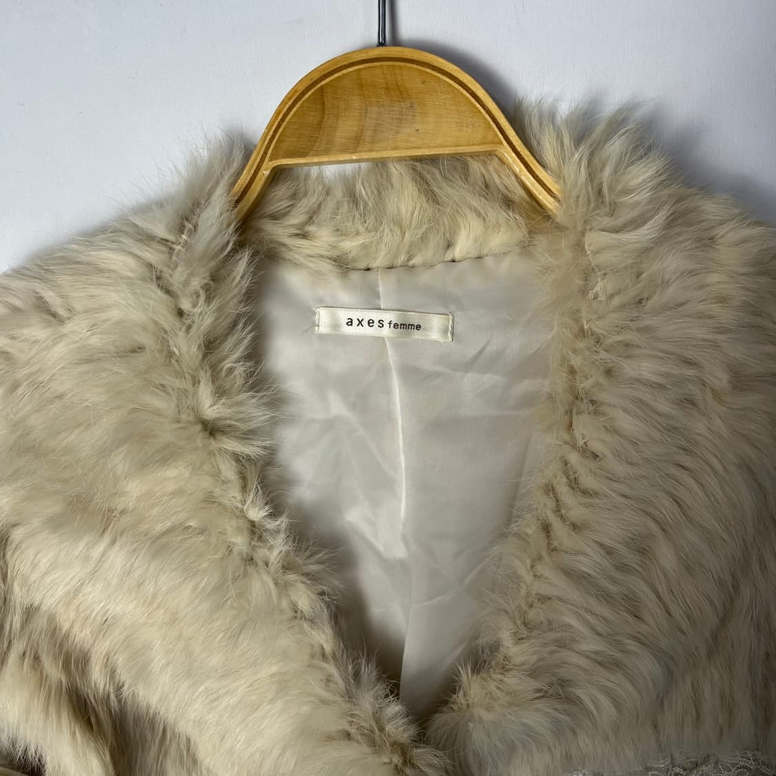 [AXES FEMME] 엑시즈팜 크로쉐 래빗 퍼 베스트 상품이미지3