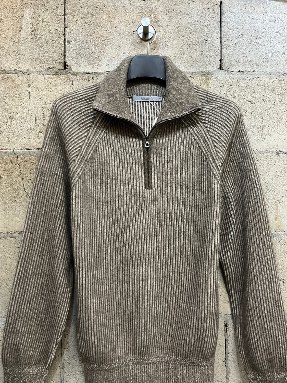 시리즈 골지 하프집업 울 골지 니트 상품이미지2