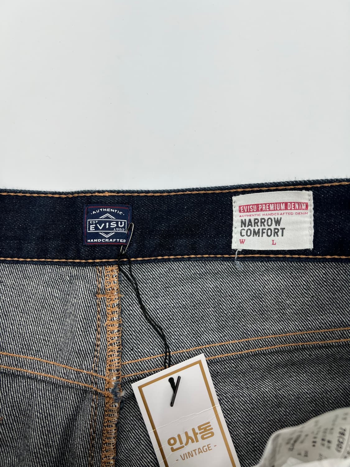 에비수 빅 로고 데님팬츠 상품이미지6