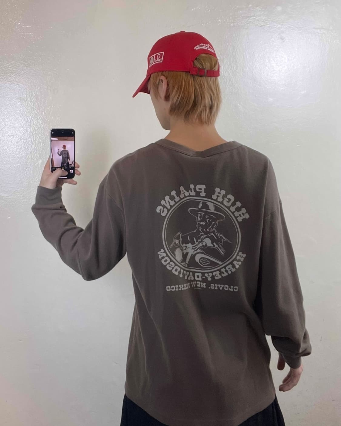 할리데이비슨 브라운롱슬리브 상품이미지2