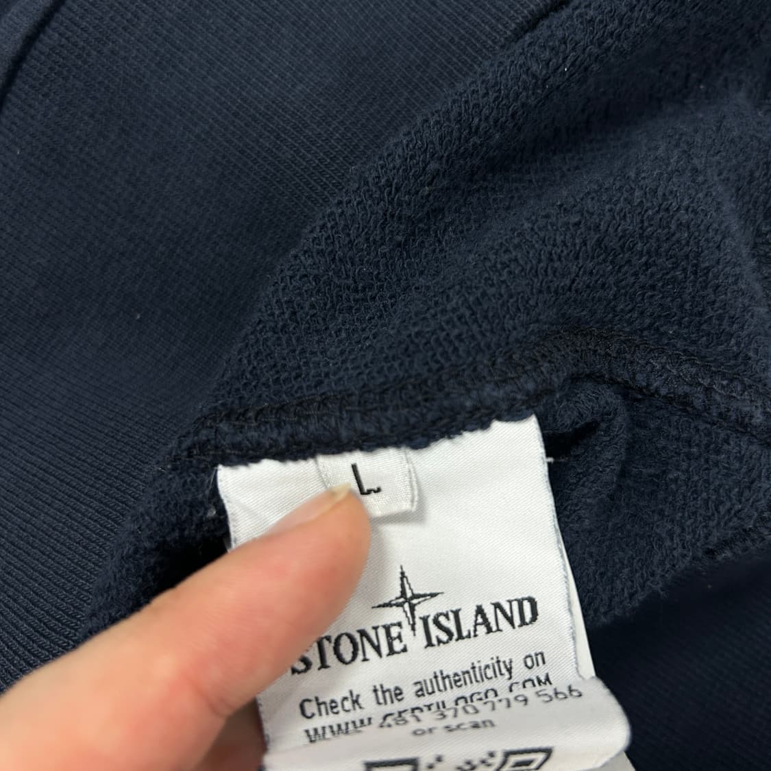 스톤아일랜드 네이비 맨투맨(L) 상품이미지5