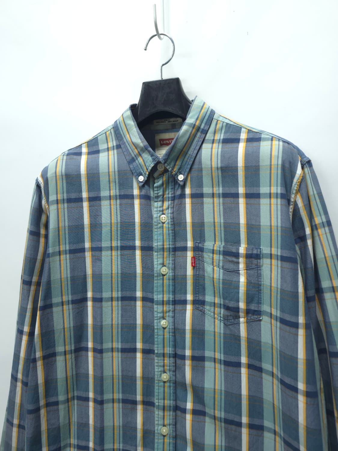 리바이스 남성 슬림핏 빈티지컬러 체크 버튼다운 셔츠(100) 상품이미지2