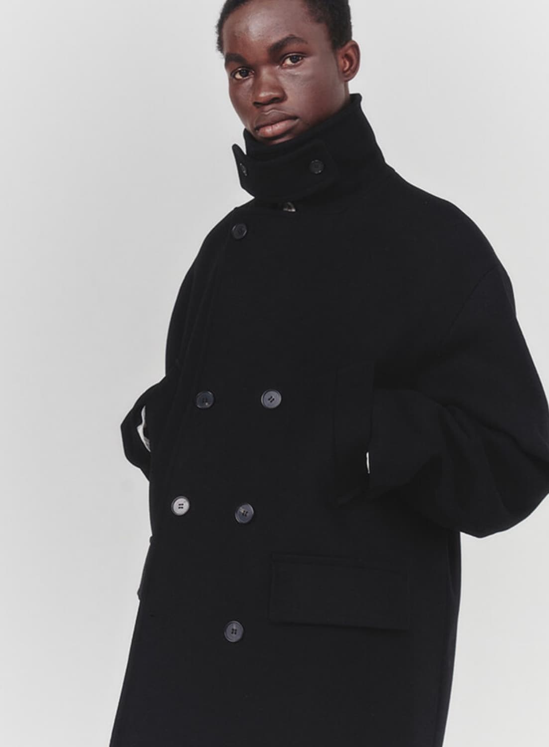 아트이프액츠 피코트 네이비 L 상품이미지1