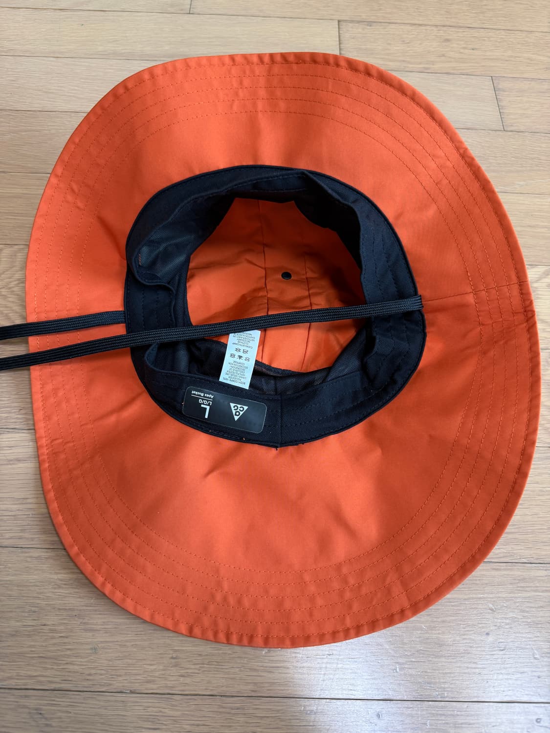 [L] 나이키 acg 에이펙스 고어텍스 goretex 버킷햇 모자 오렌지 상품이미지6