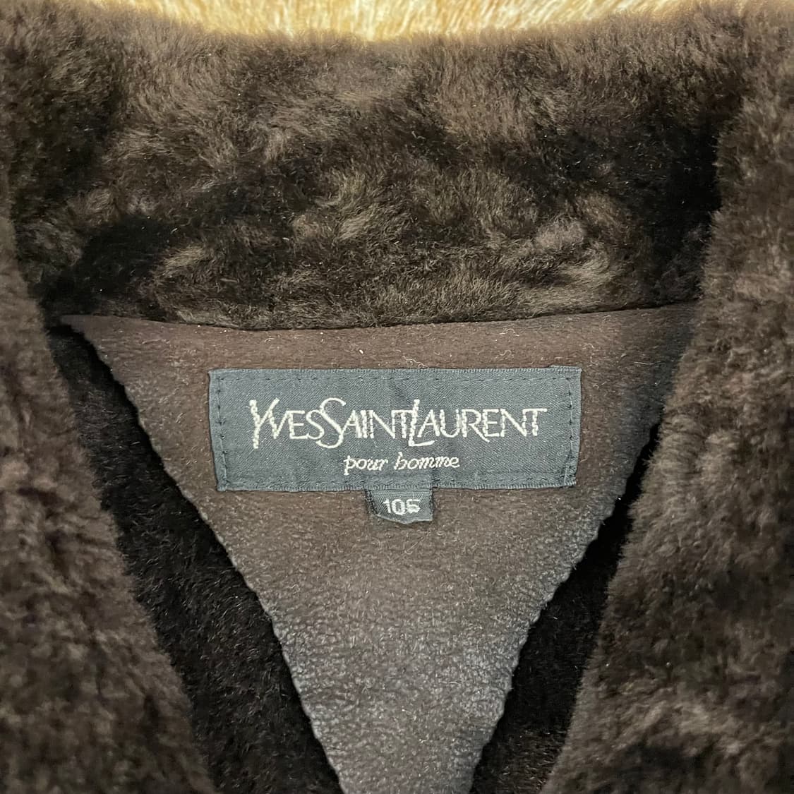 90's YSL 레더 무스탕 상품이미지2