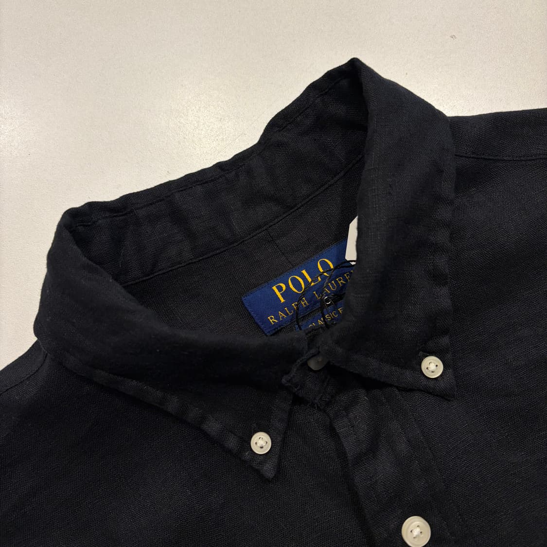 [M] 폴로 랄프로렌 블랙 린넨 셔츠 남방 긴팔 C544 상품이미지4