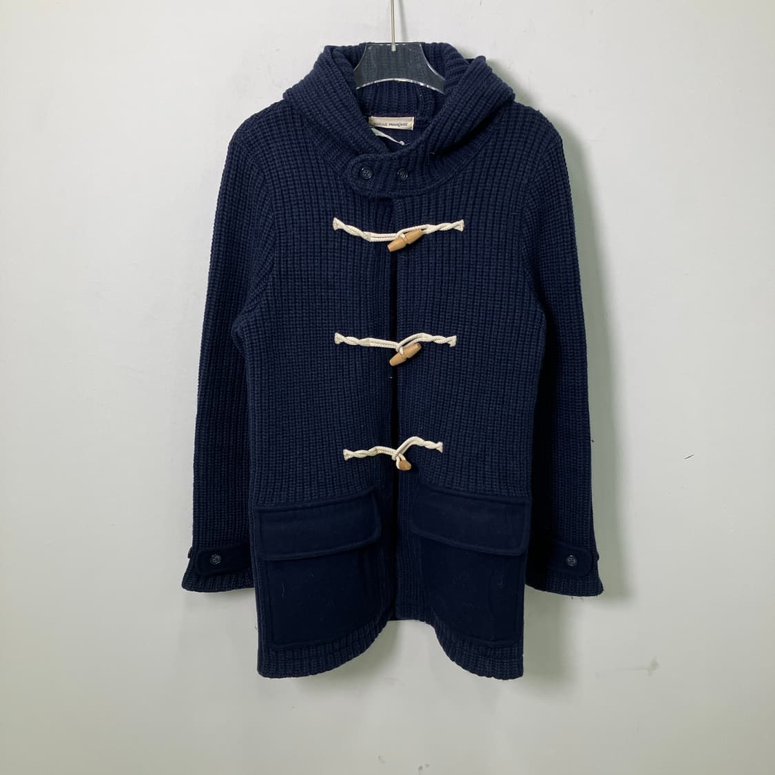 JPN VTG 빈티지 네이비 후드 더플 코트  상품이미지1