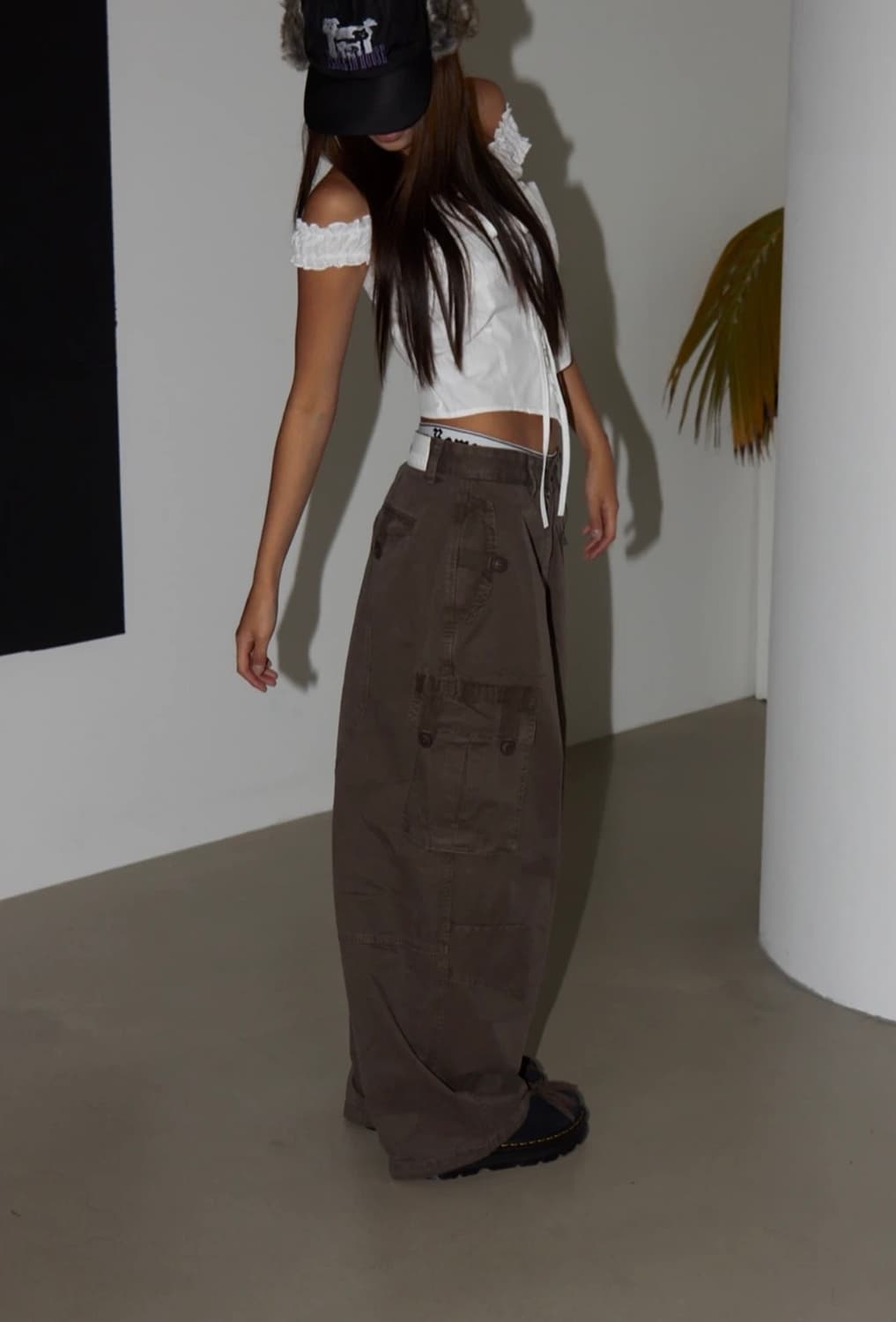 런츠 태피 빈티지 카고팬츠 브라운s 상품이미지1