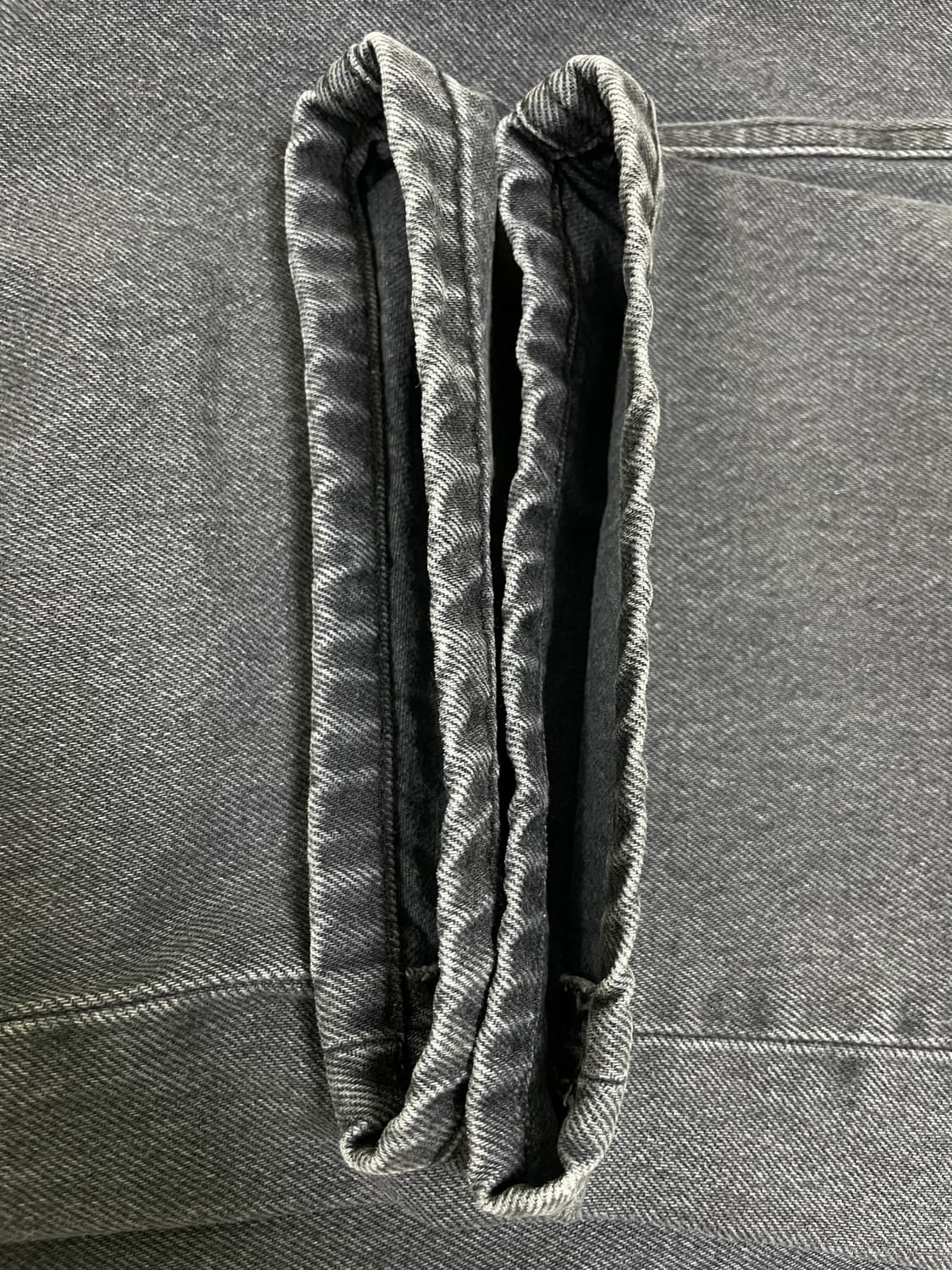 해칭룸 커브드진 워시드 블랙 2 (S) 사이즈 상품이미지3