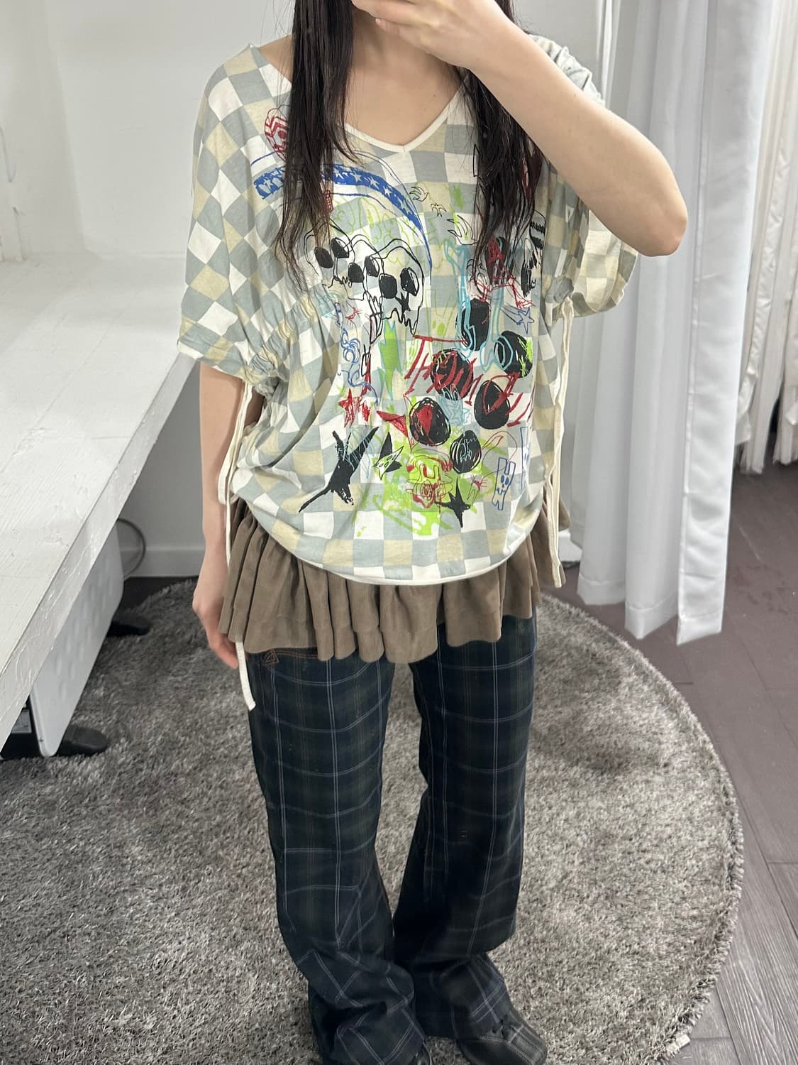 scolar punk printing top 상품이미지2