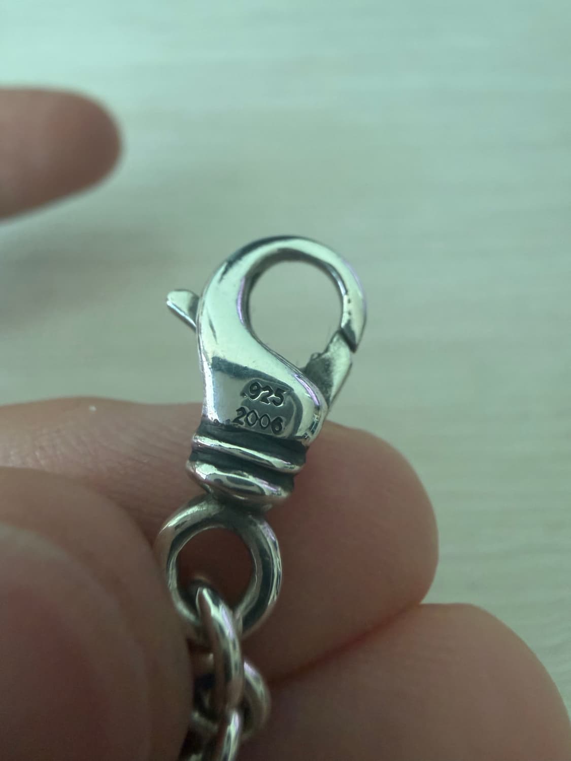 [7인치] 크롬하츠 타이니 크로스 NE체인 팔찌 상품이미지5