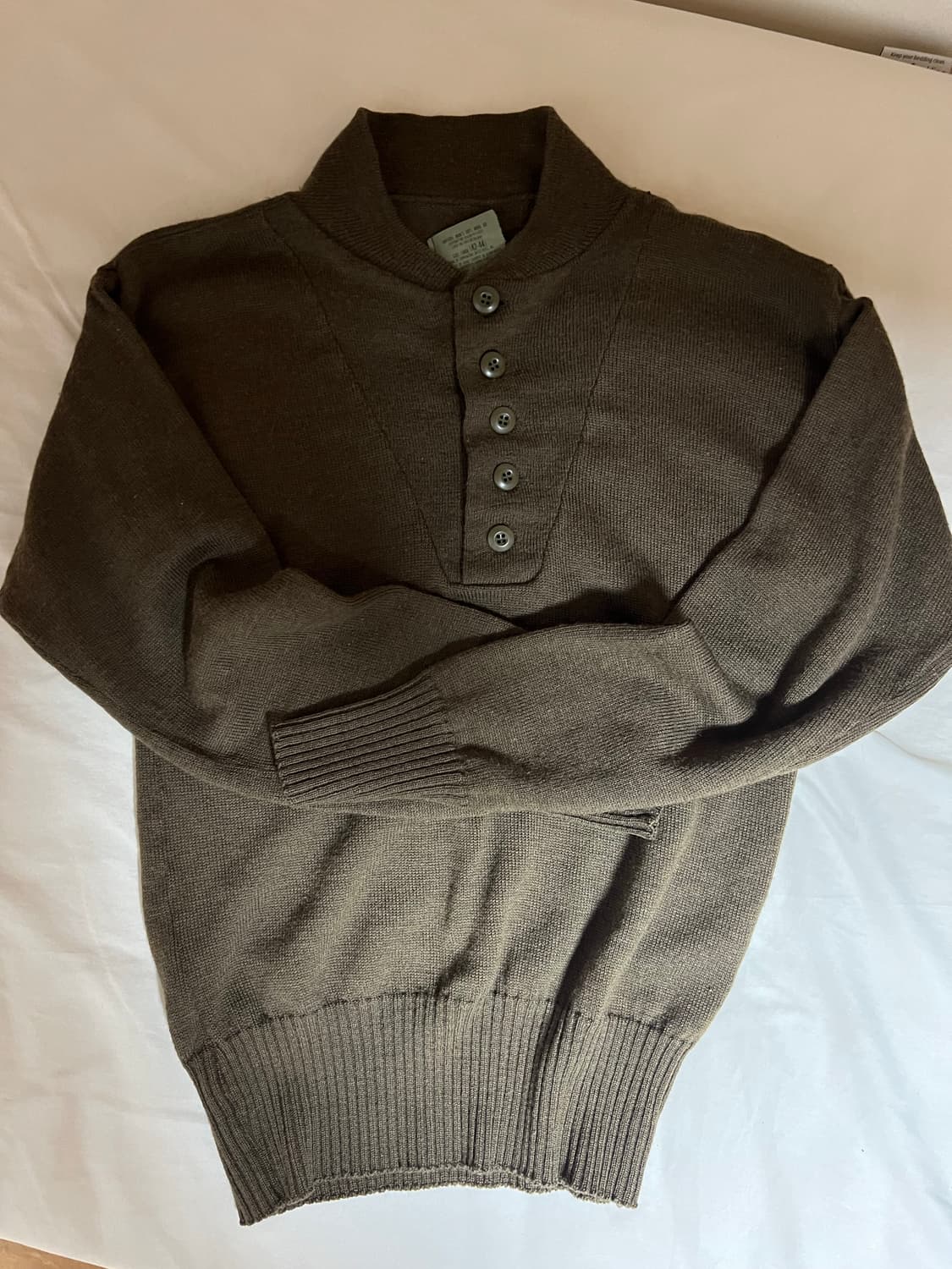 80s U.S. Army 5-Button Wool Sweat 상품이미지2