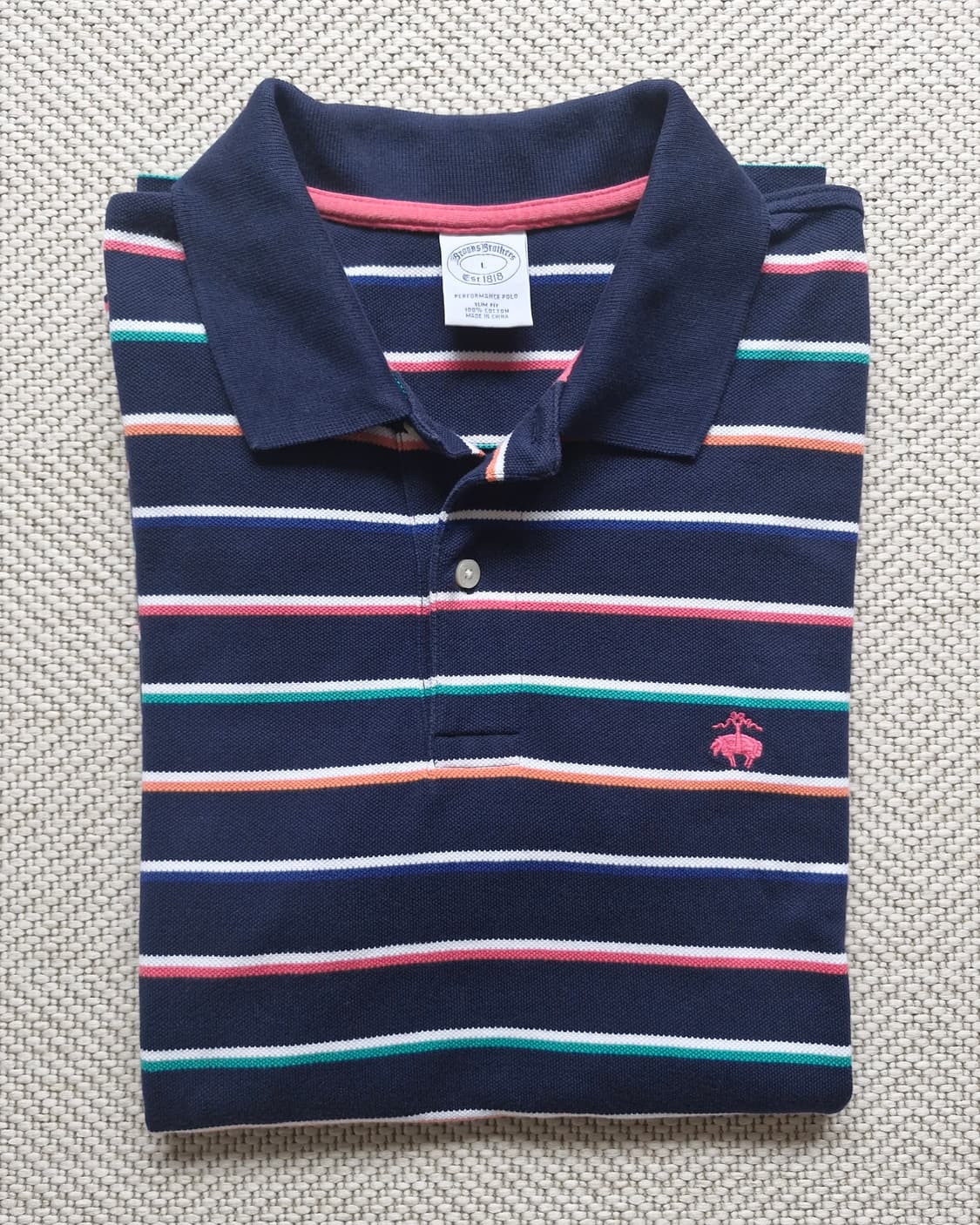 브룩스브라더스 스트라이프 폴로티 L 상품이미지1