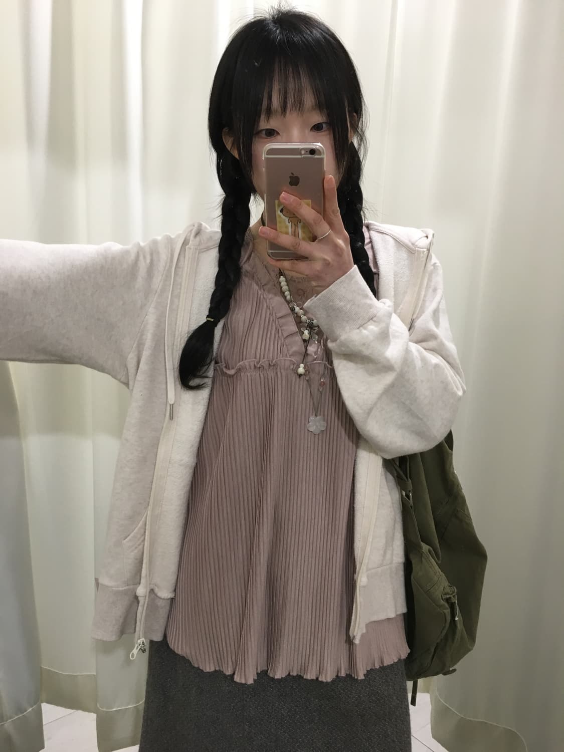 lace pleats blouse 상품이미지7