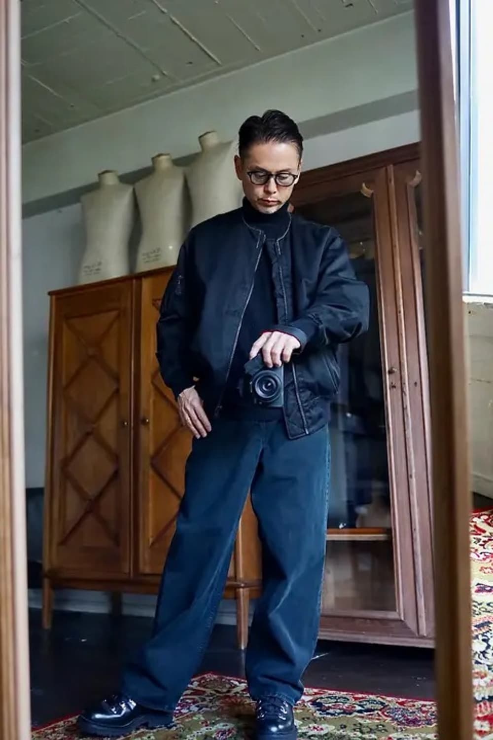 25aw Vintage Silk Flight Custom Jacket 상품이미지7