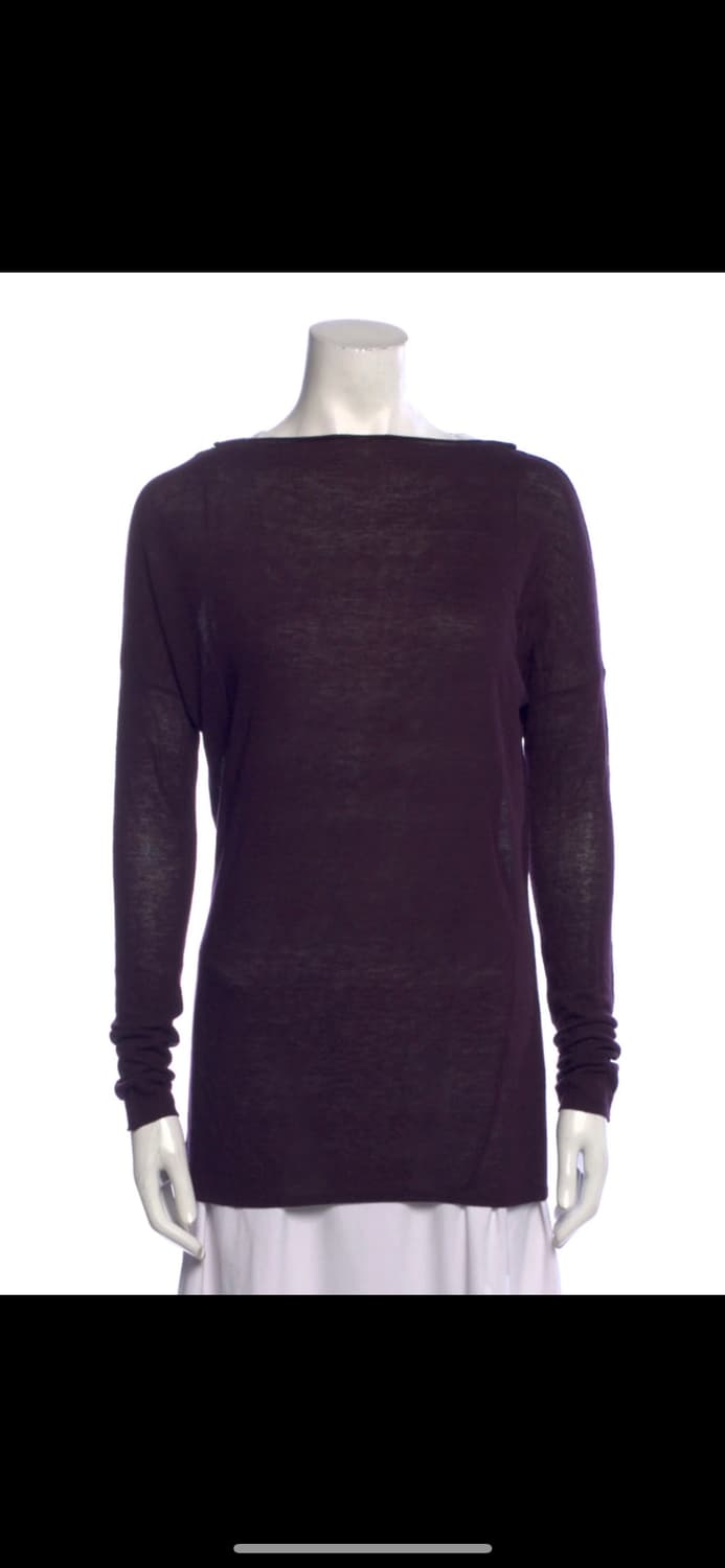 빈스 울100 보트넥 티셔츠 S 상품이미지2