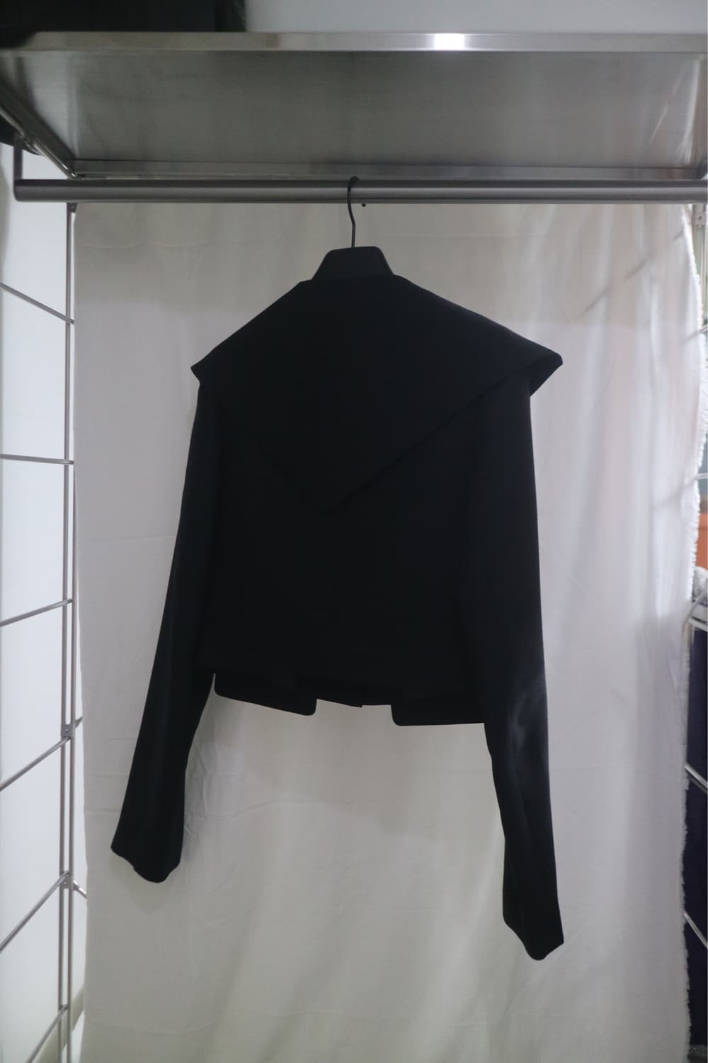 민주킴 Sailor Collar crop Jacket - Black 상품이미지3