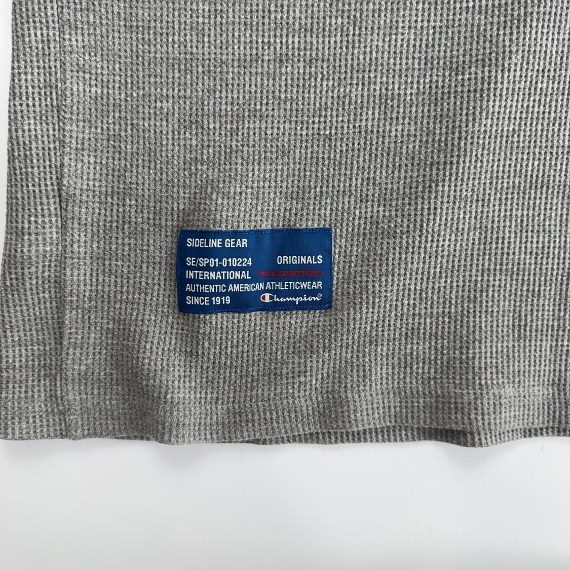 Champion 챔피온 그레이 와플 롱슬리브 상품이미지8