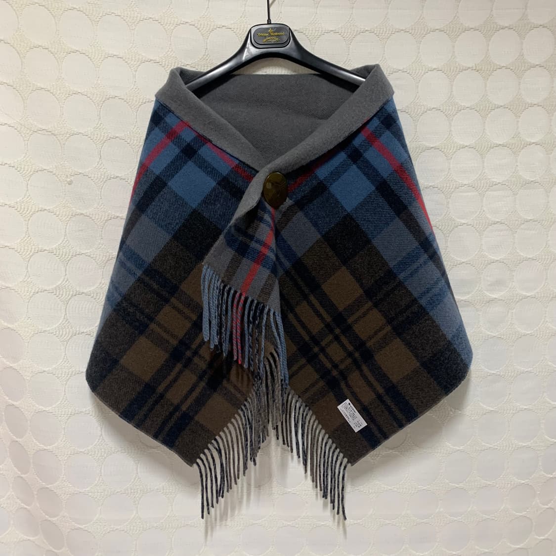 vivienne westwood 양면 사용 체크 울 머플러 상품이미지3