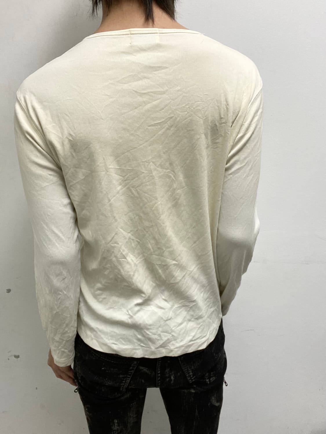 [Nicole Club For Men]Y2K Print Ivory Sle 상품이미지2