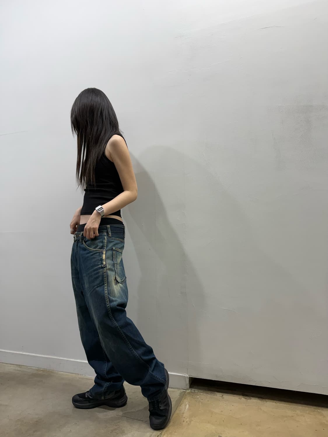 올드 베이프 그런지 데님팬츠 상품이미지6