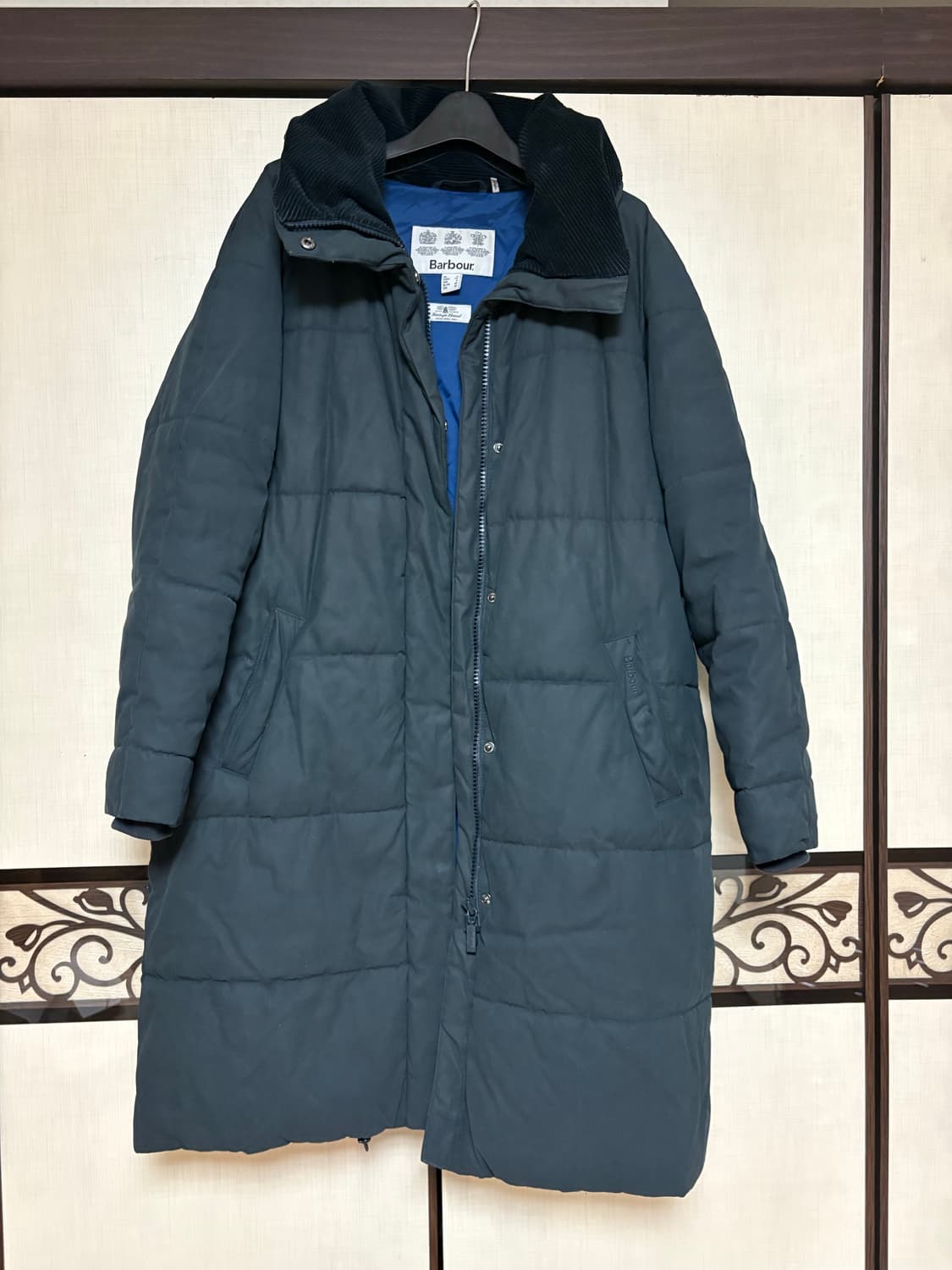 바버 롱 패딩 자켓 상품이미지1