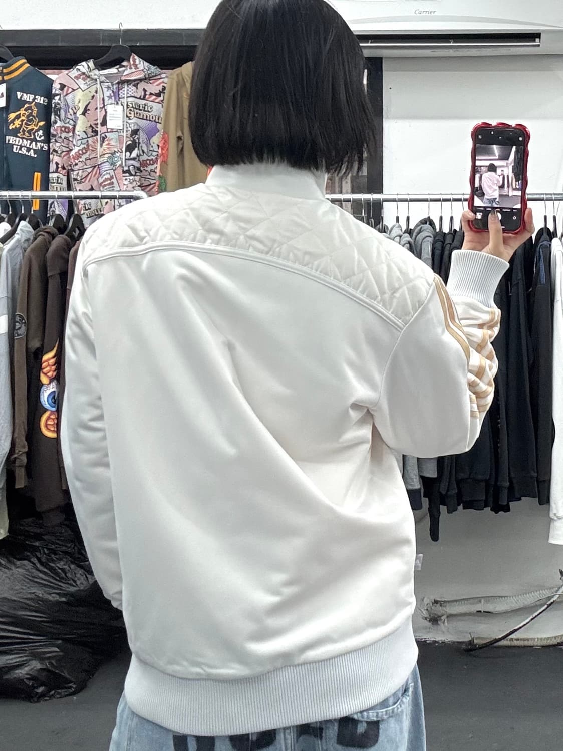 아디다스 화이트 핑크 자켓 상품이미지5